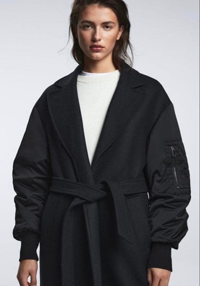 完売品 ZARA ザラ 【マッチングボンバーコート】 MA1 美品