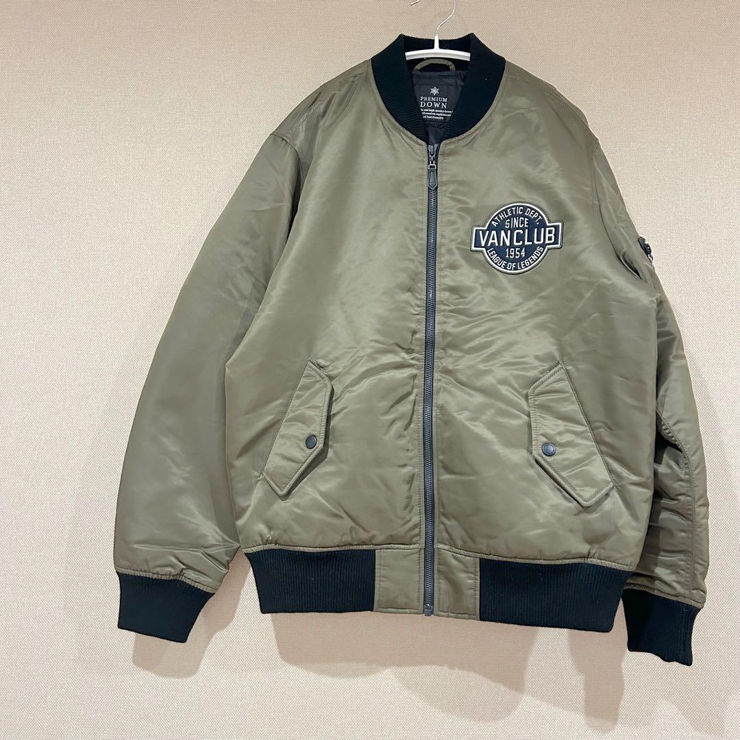 MA-1 VAN ヴァン フライトジャケット ダウンジャケット　アウター　カーキ