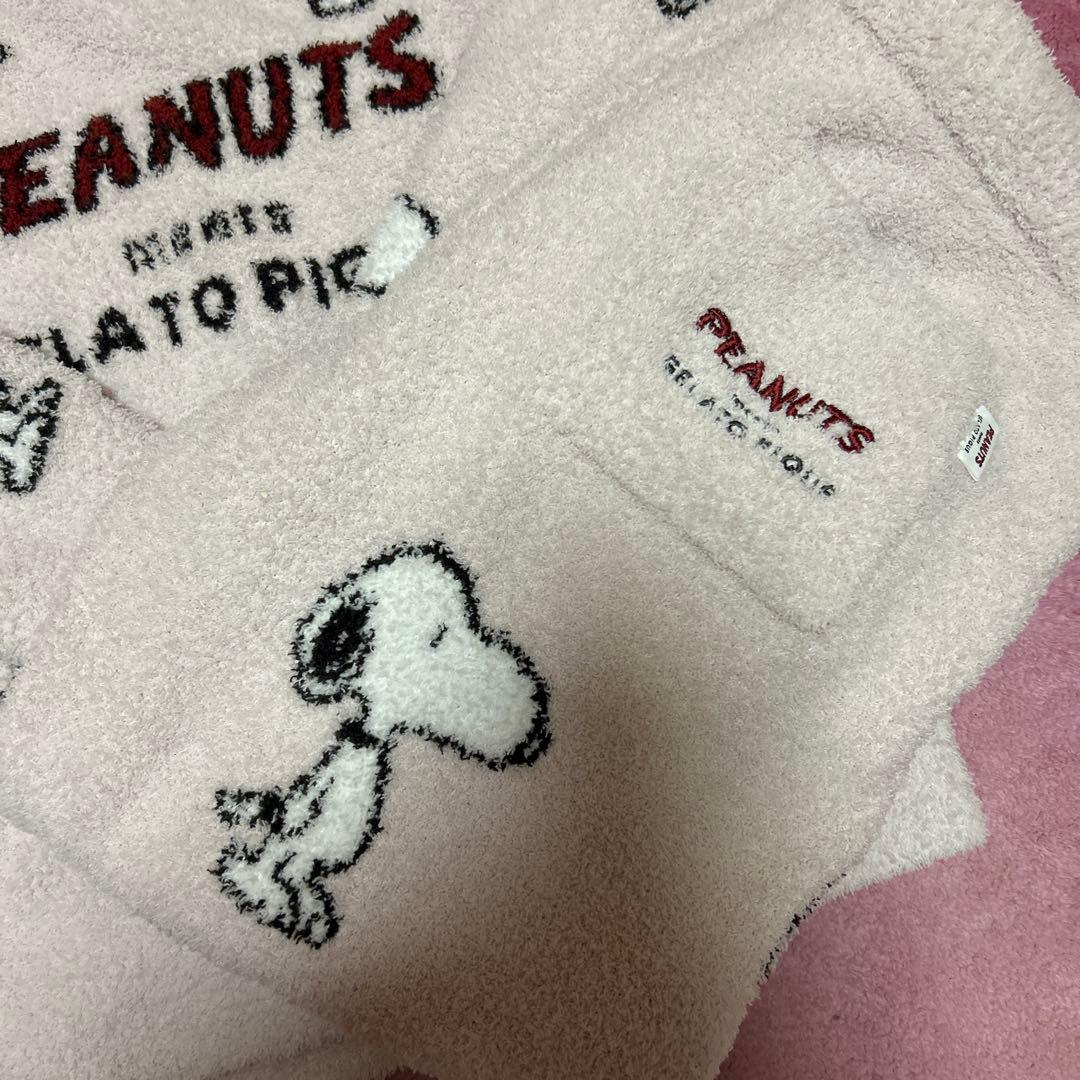 ジェラートピケ PEANUTS スヌーピー 総柄上下 新品未使用