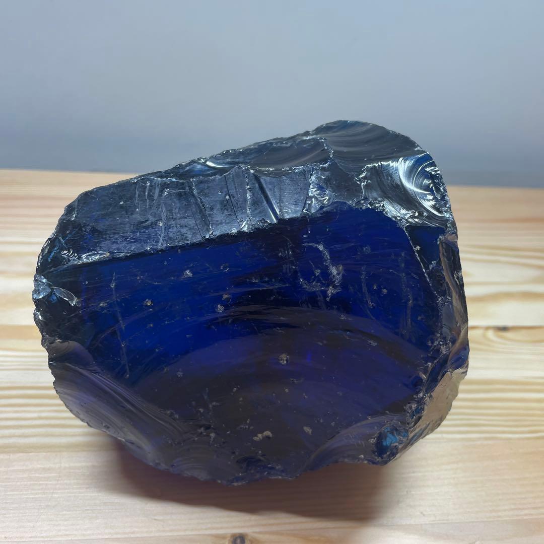 お値下げ　希少アンダラクリスタル　特大　ネイビーブルー 2578g