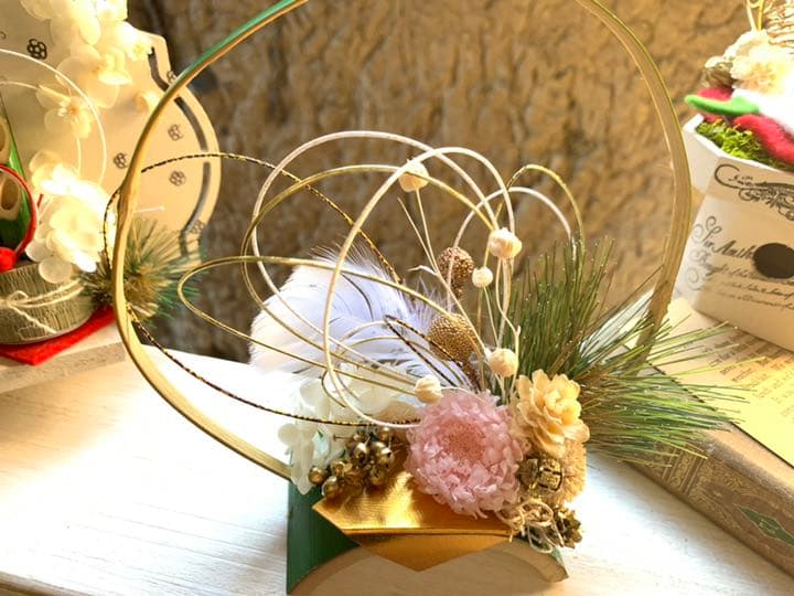 out           ❁ナチュラルを正月飾り❁バンブーラウンド❁