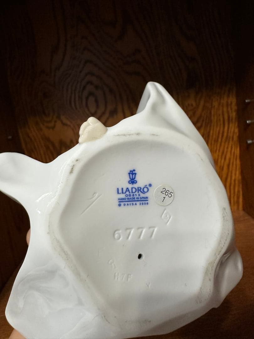 LIADRO リアドロ リヤドロ　私の宝物　少女 置物 陶器 蝶