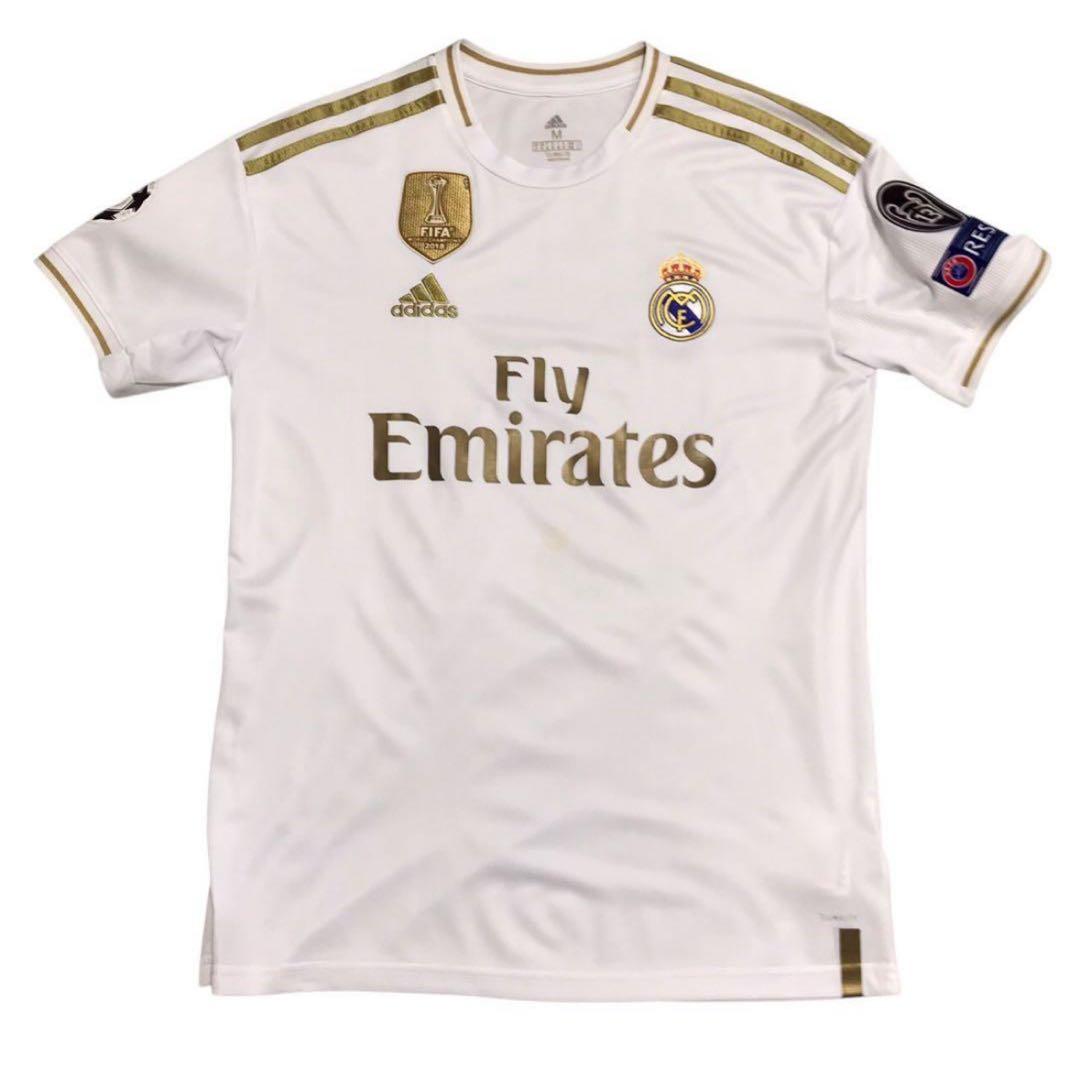 アディダス　レアルマドリード　レプリカ半袖サッカーユニフォーム　アザール