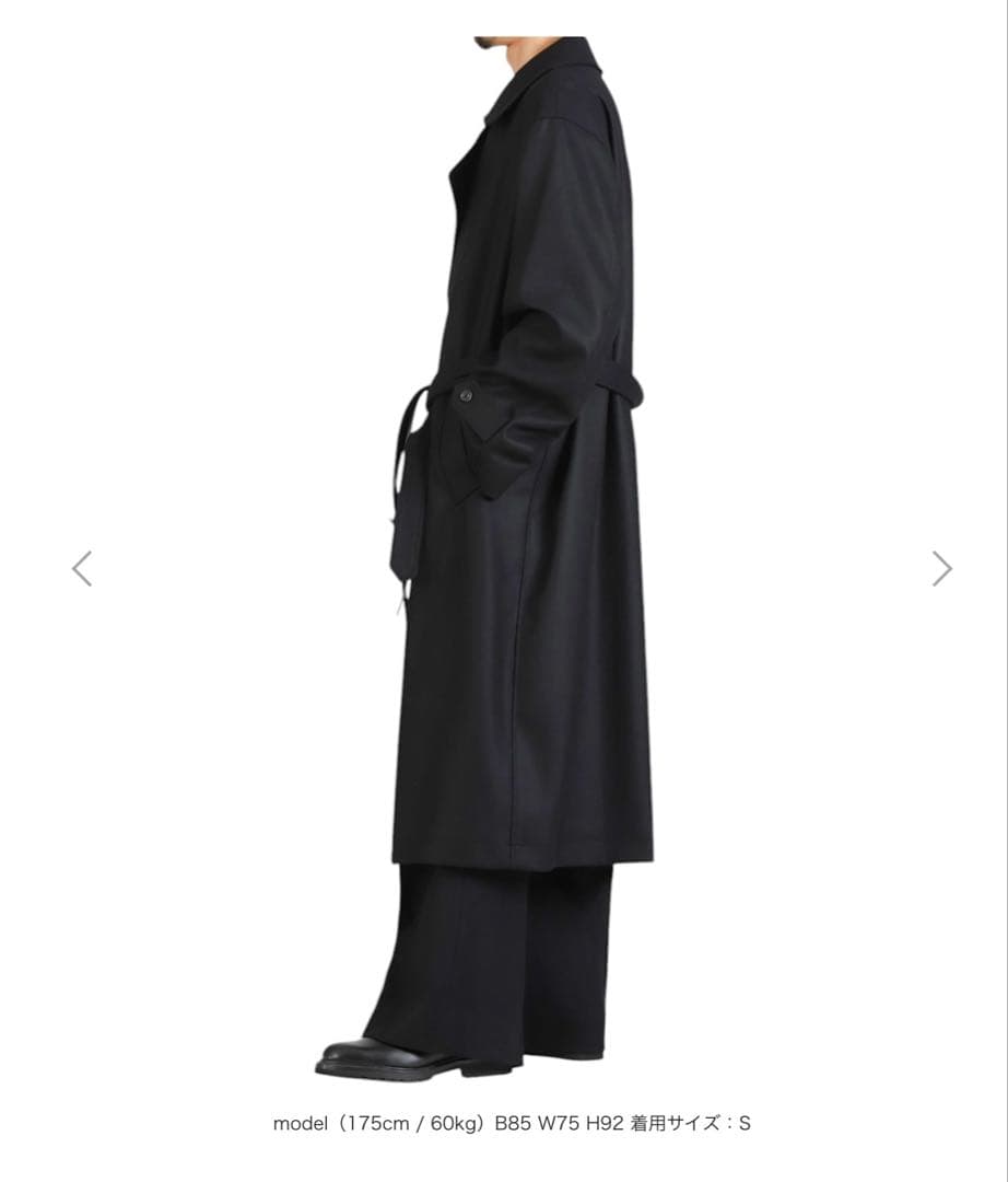 ジャケット・アウター ssstein OVERSIZED DOUBLE BREASTED COAT
