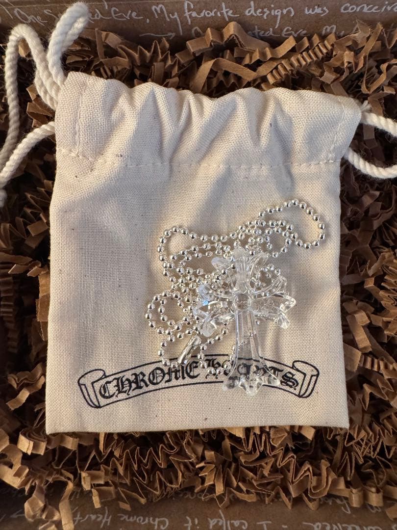 chrome hearts ラバーネックレス　クリア