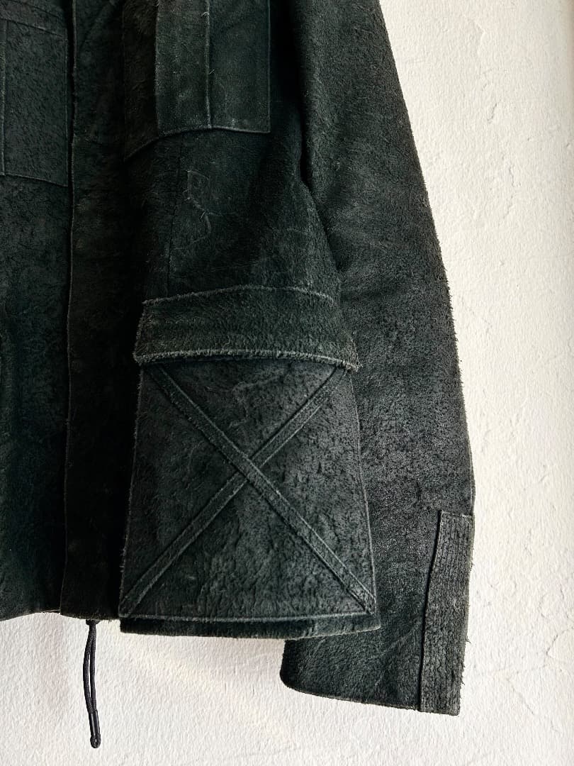 超希少！DIOR HOMME　03HH ラスター期　デストロイ・レザージャケット