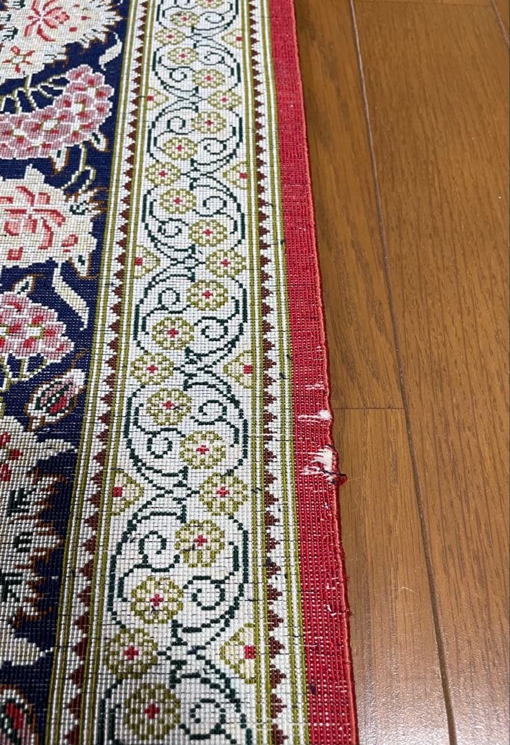 ペルシャ絨毯 シルク クム産 142x95