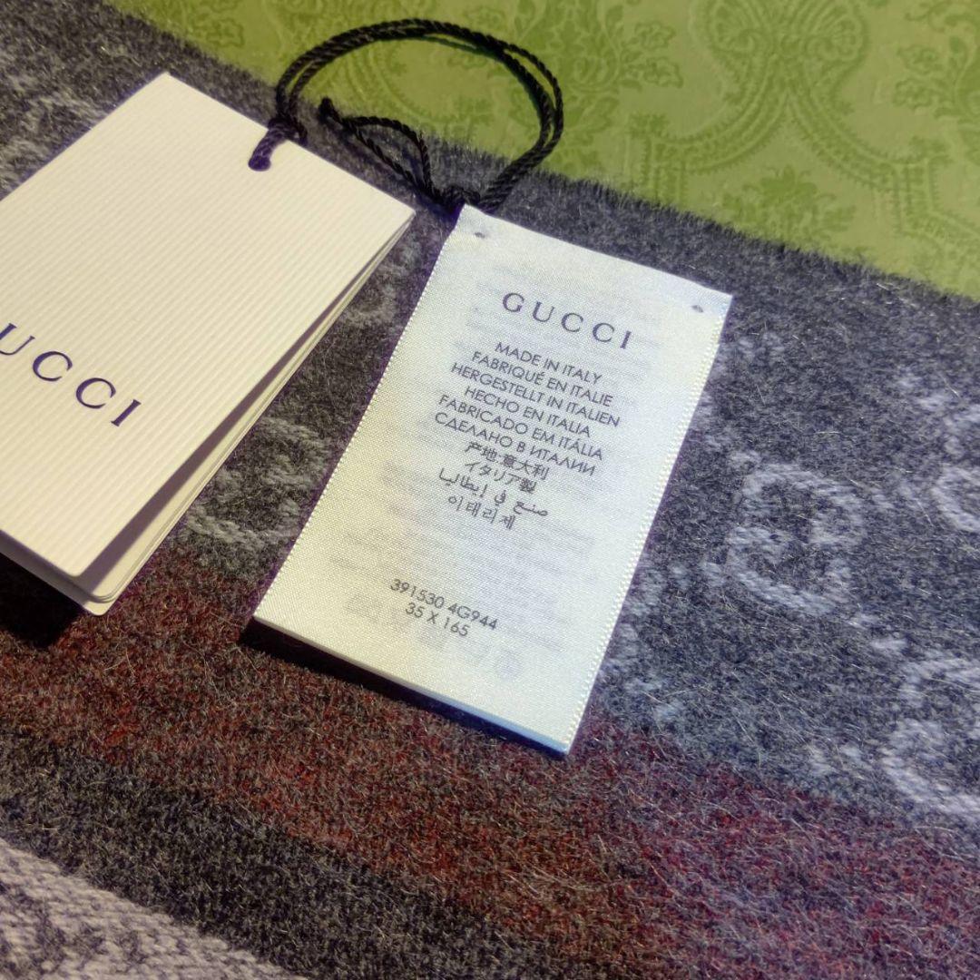 ❤新品箱袋付き❤GUCCI マフラーショール ストール❤カシミア❤赤