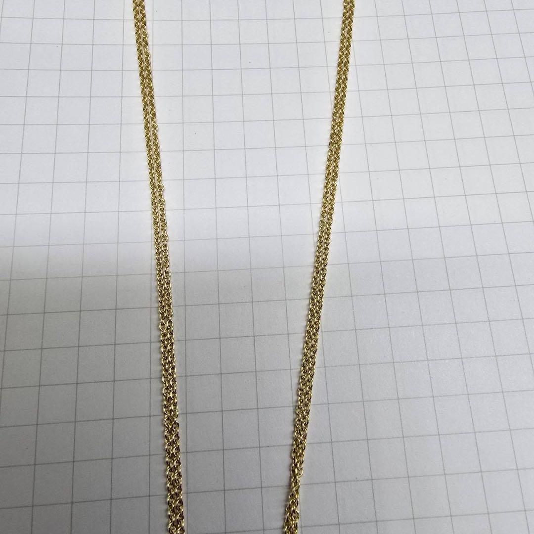18金ミンサー、サンペンダントネックレス6.43g44センチ ユニセックス