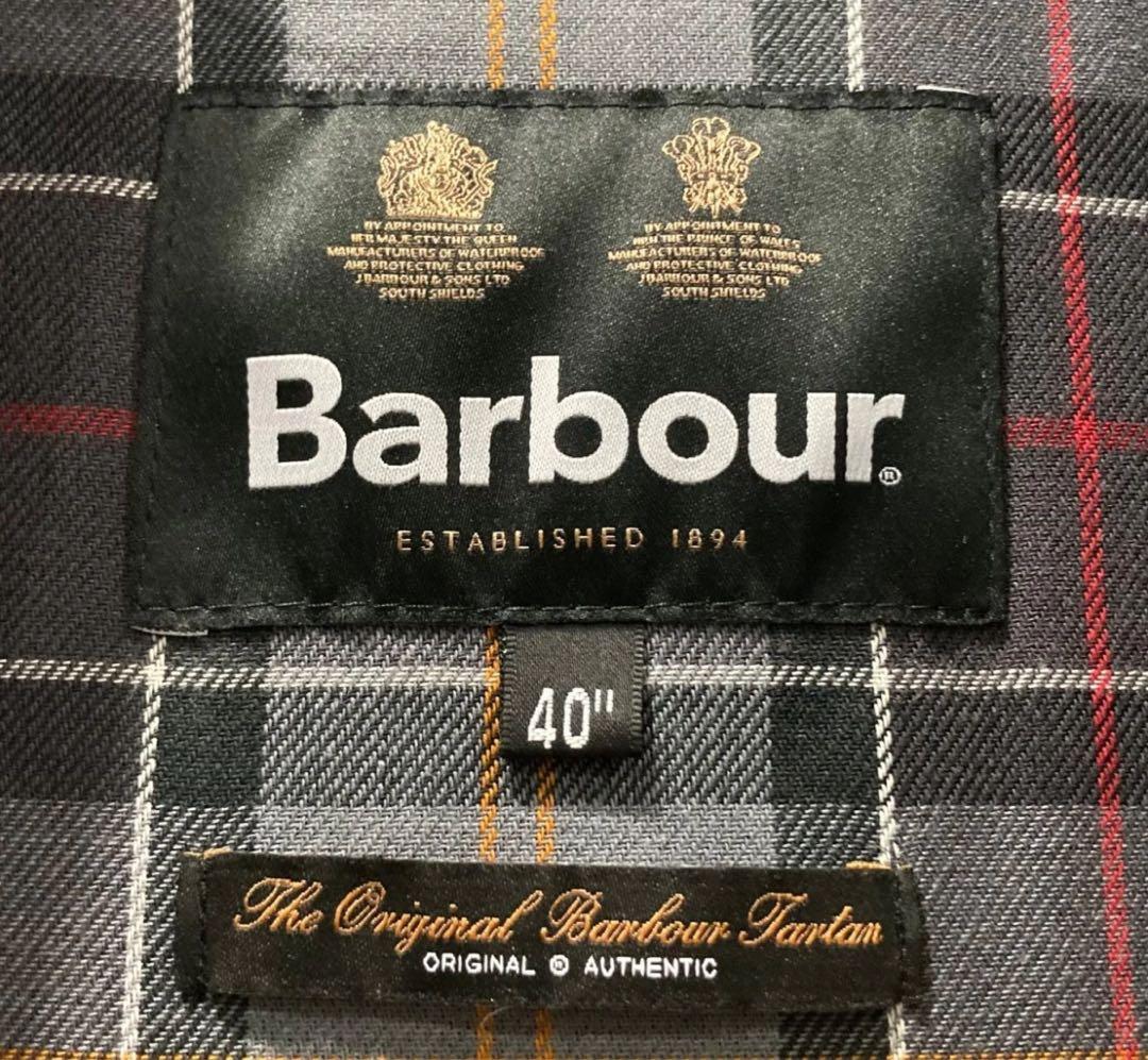 Barbour ステンカラーコート 40インチ ブラック