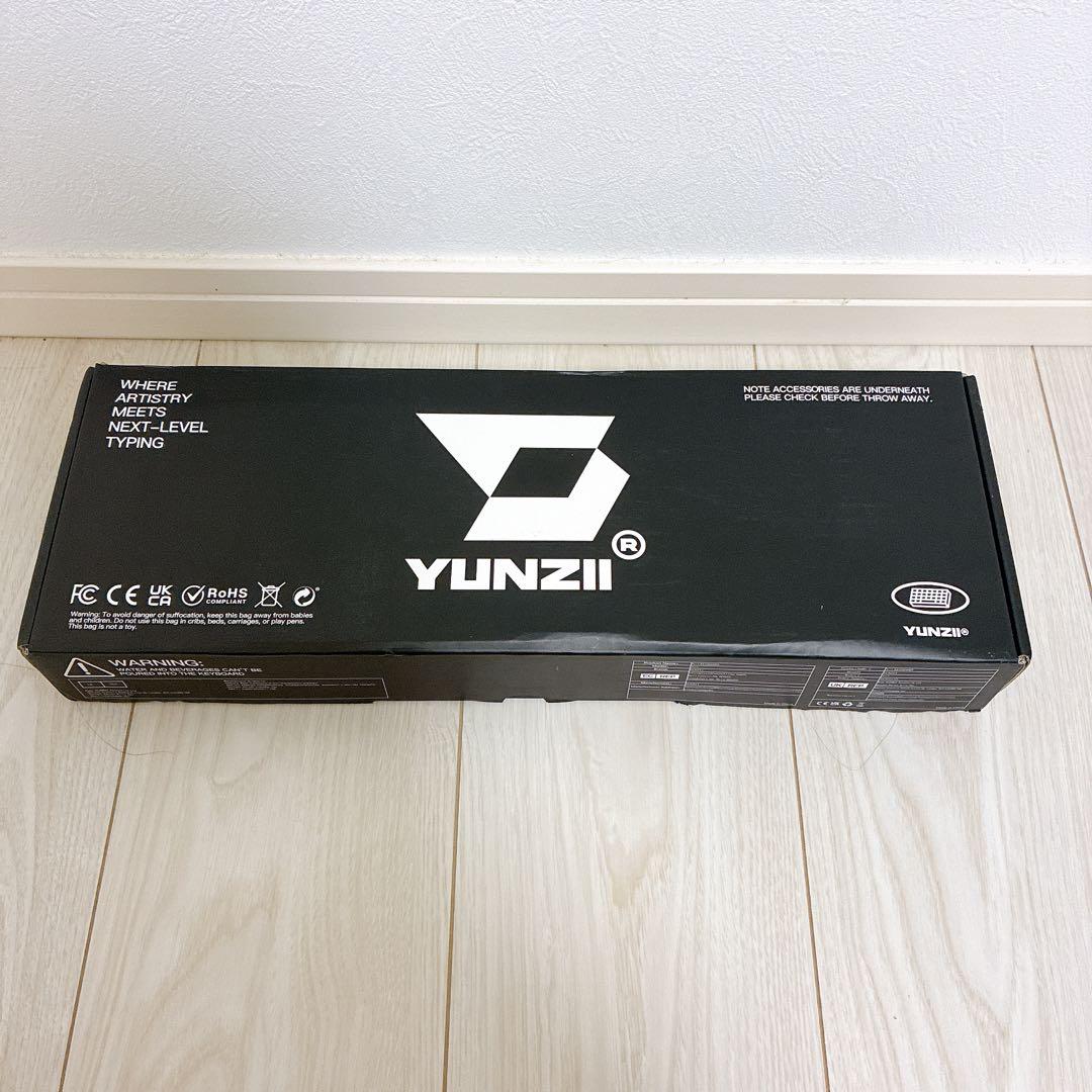 YUNZII X71 メカニカルゲーミングキーボード　ピンク