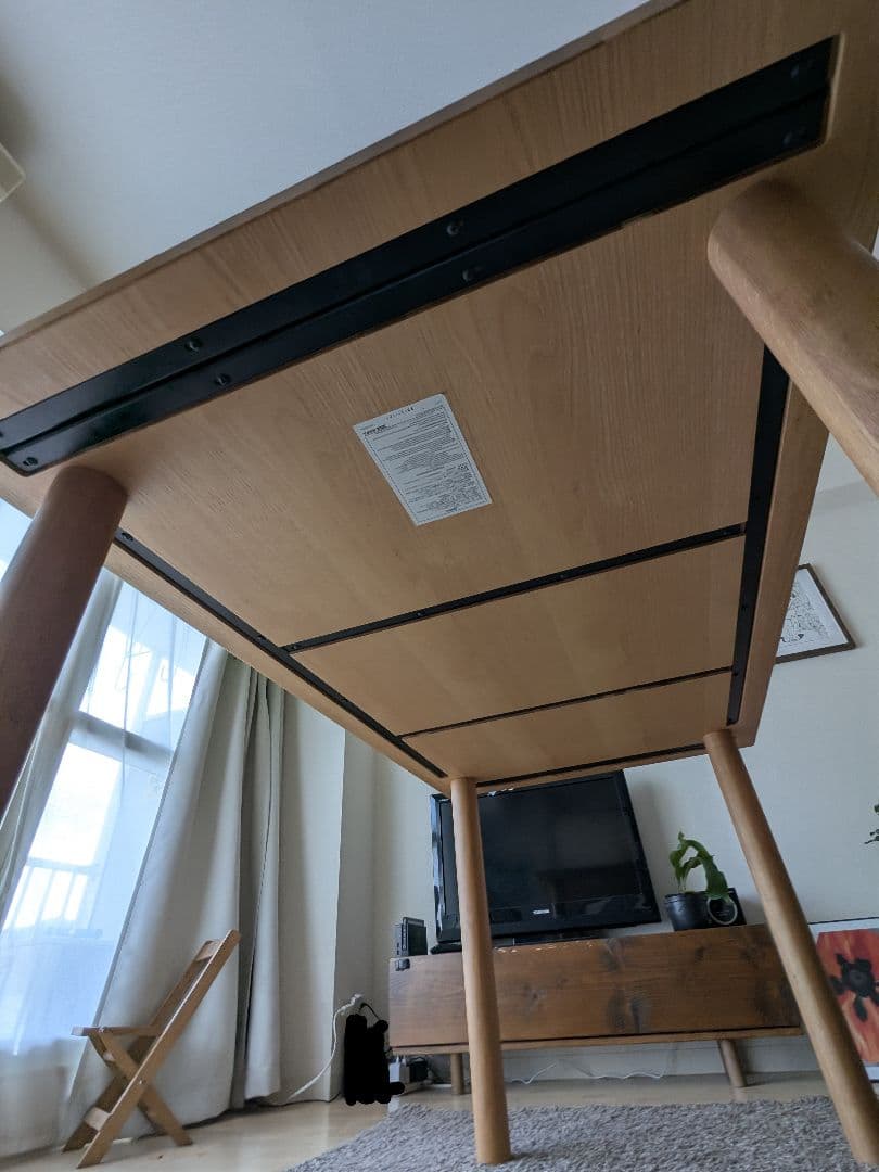 無印良品 木製テーブル天板 140×80cm　脚4本組