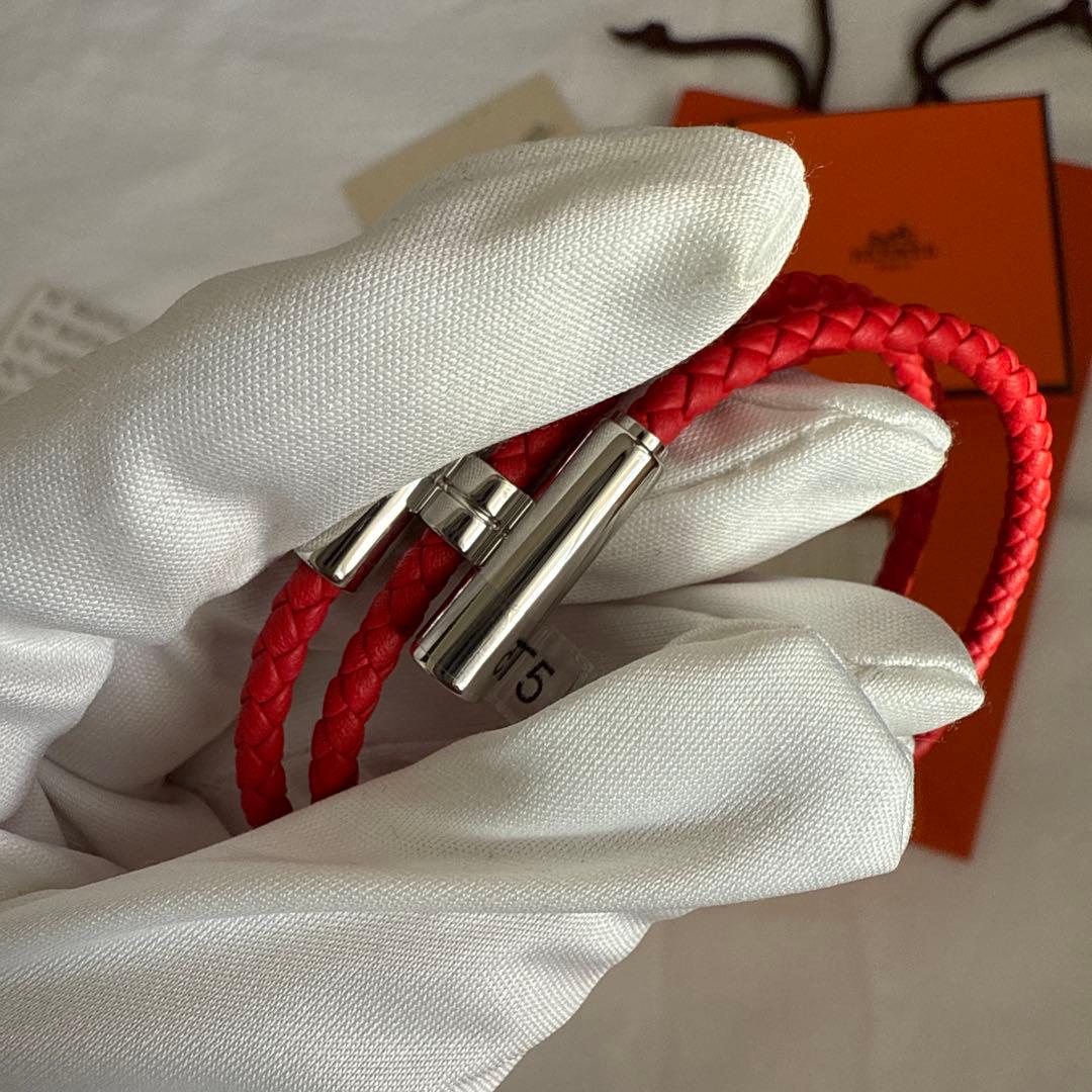 【大人気♪】新品未使用HERMES トゥルニ トレッセ レザーブレスレット