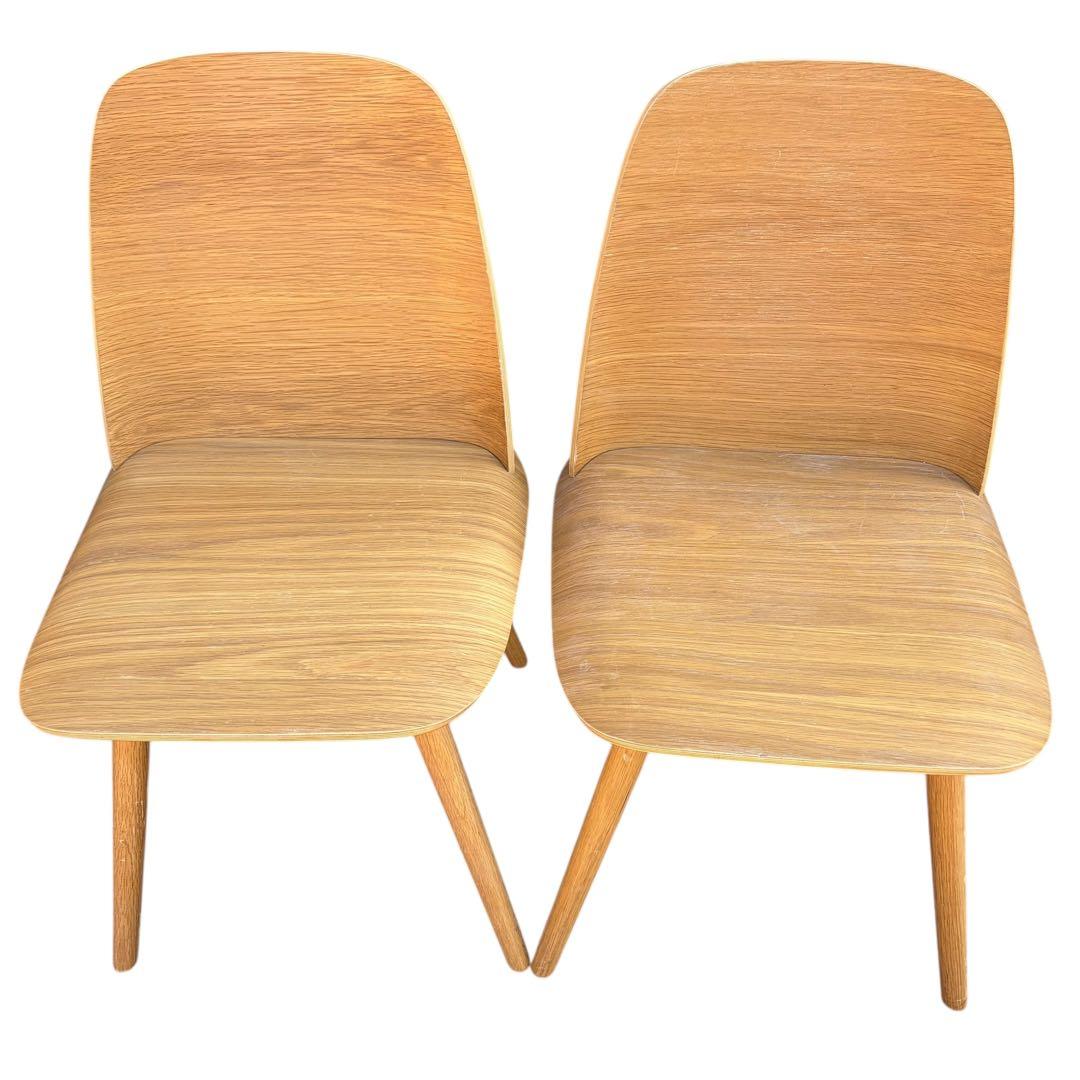 【美品】muuto ムート Nerd Chair ナードチェア オーク 2脚分③