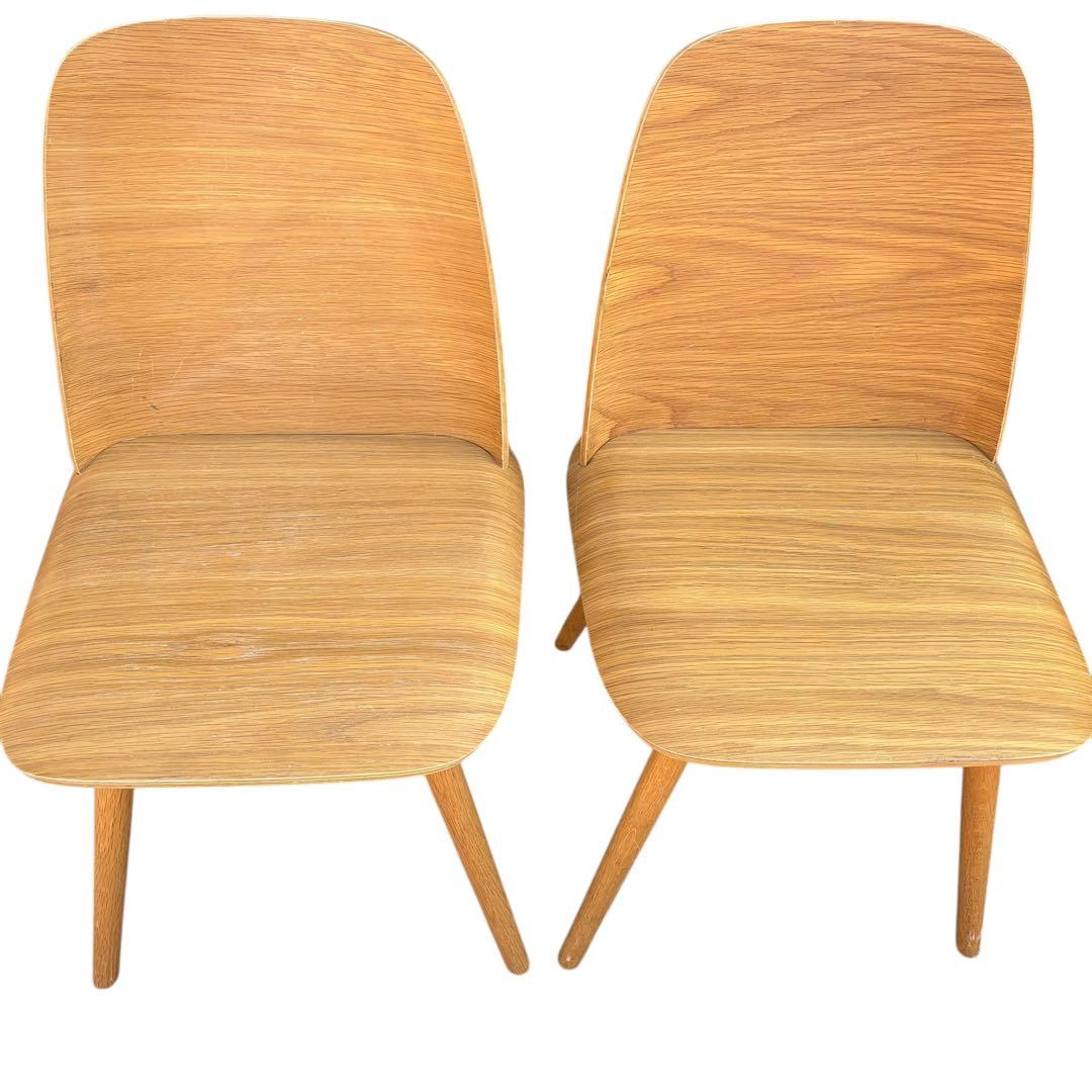 【美品】muuto ムート Nerd Chair ナードチェア オーク 2脚分③