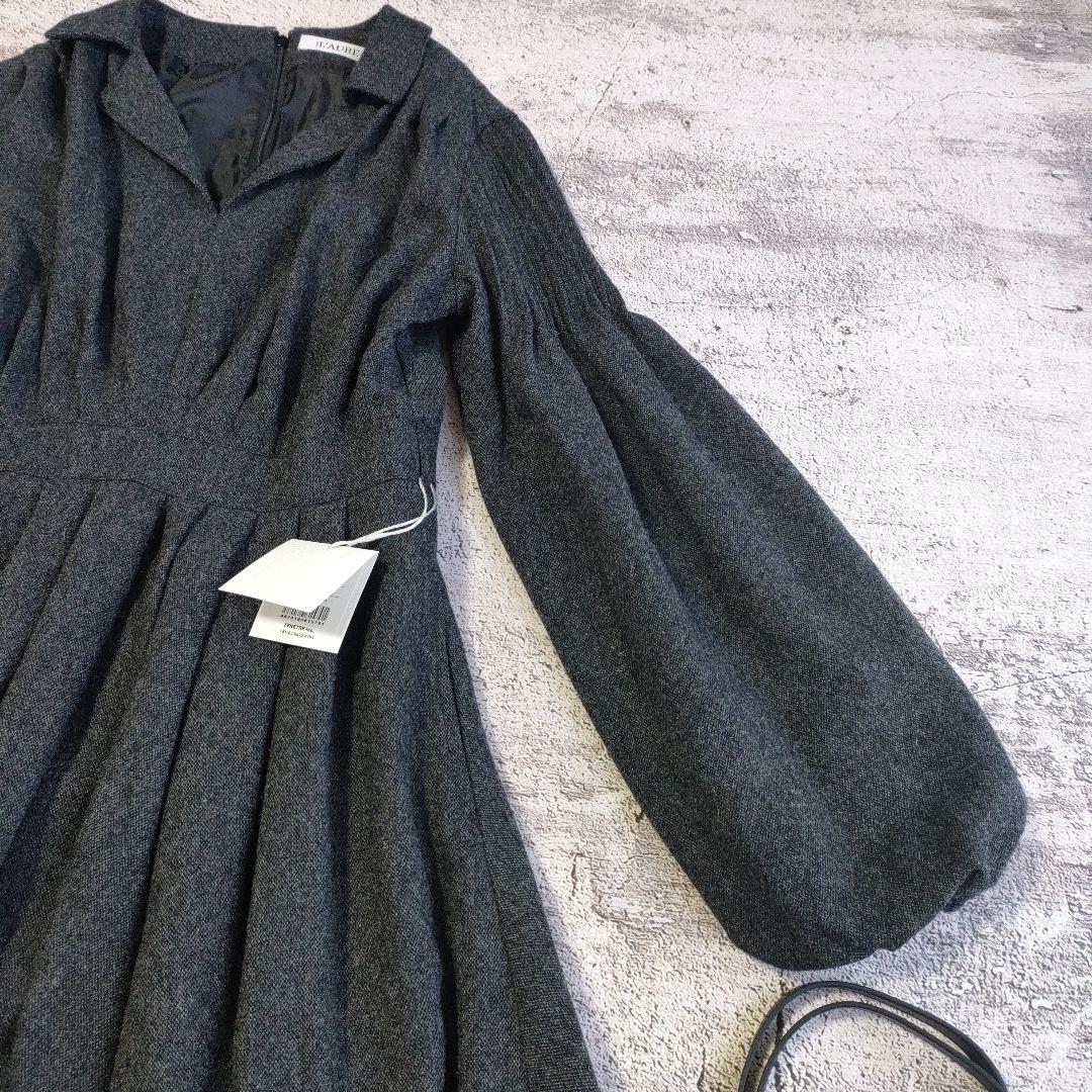 未使用品 L'AUBE BLANC Belted Balloon Dress