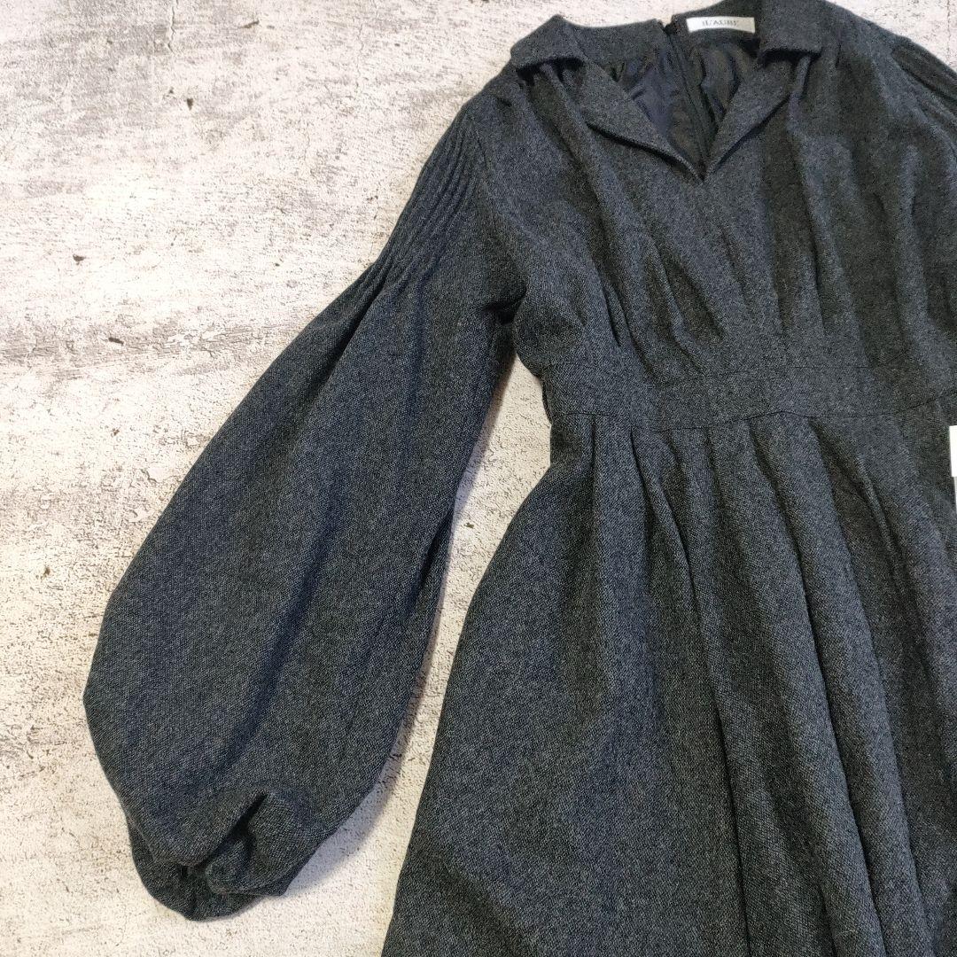 未使用品 L'AUBE BLANC Belted Balloon Dress