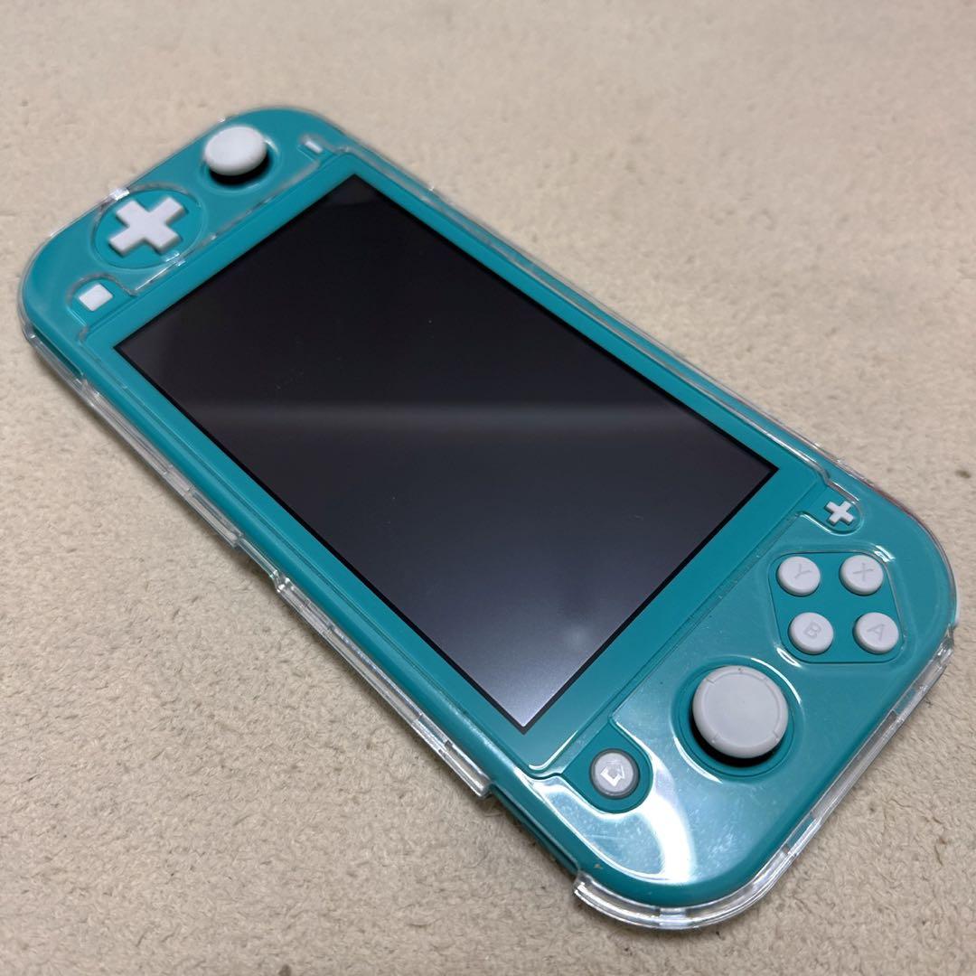 美品 Nintendo Switch Lite ターコイズ 本体　ハードケース付
