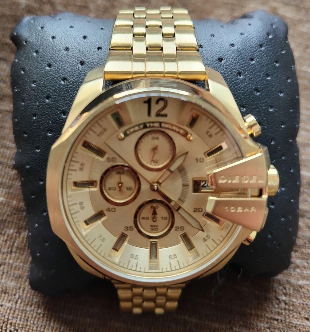 ディーゼル　DIESEL DZ4565 ベビーチーフ　 ゴールド