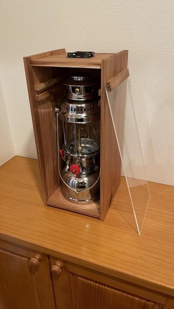 バタフライランタン 自作専用ケース付 灯油 ケロシン ペトロマックス