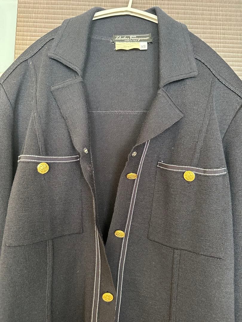 Salvatore Ferragamo ネイビーワンピース XS