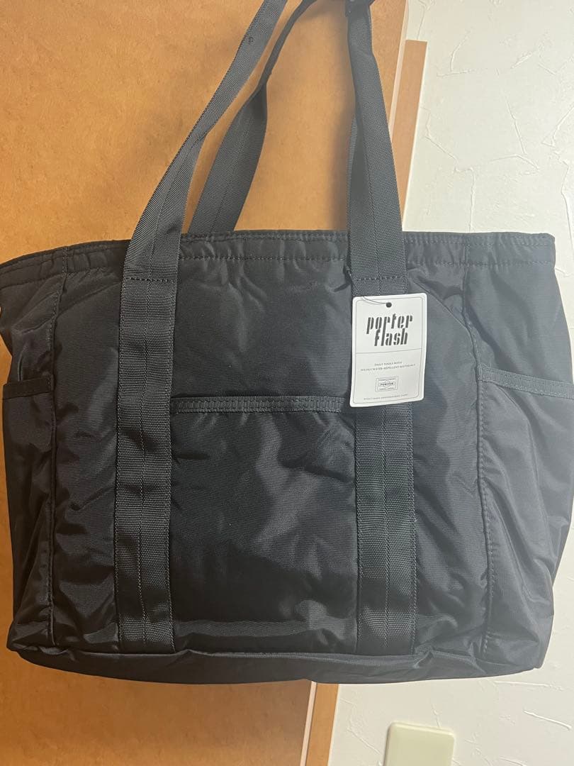 porter flash ブラック トートバッグ