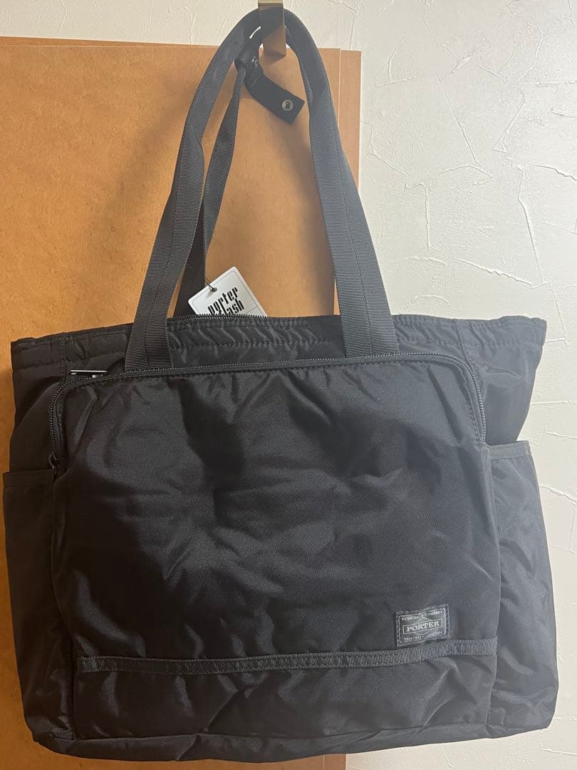 porter flash ブラック トートバッグ