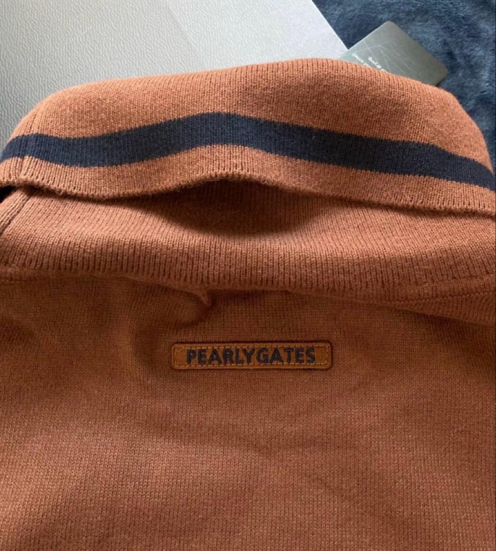 新品 パーリーゲイツ ソフトタッチハイネックニット プルオーバー(5)L/茶