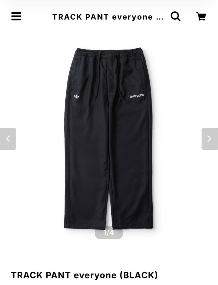 TRACK PANT everyone adidas サイズM 試着のみ