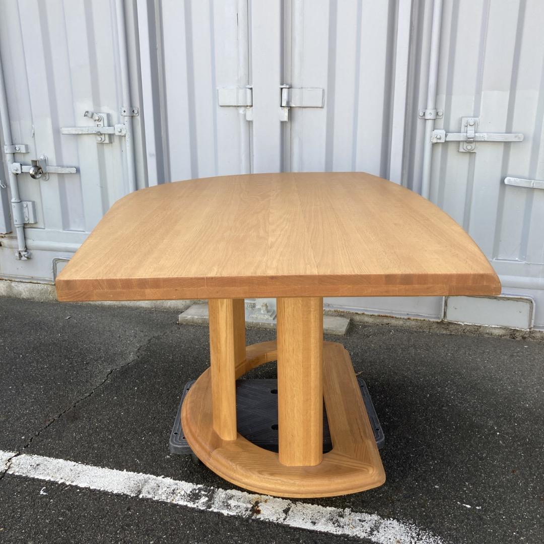 【お値下げOK】ナガノインテリア フレンドリーテーブル 半円 曲線 幅150cm