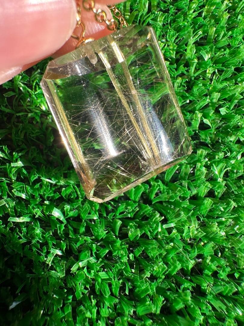 K18 ゴールド ルチルクォーツ ペンダントトップ