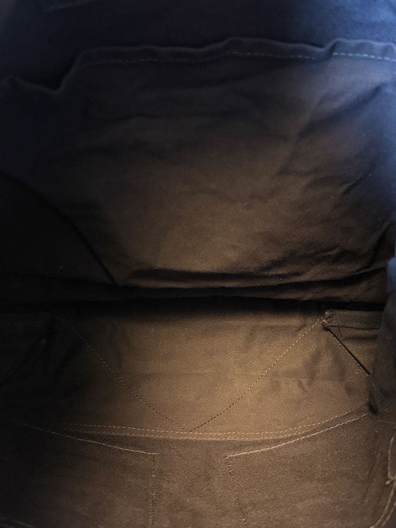 一澤帆布/リュック/バッグ/京都/かばん/旧ロゴ/デイパック/ポケット/ネイビー