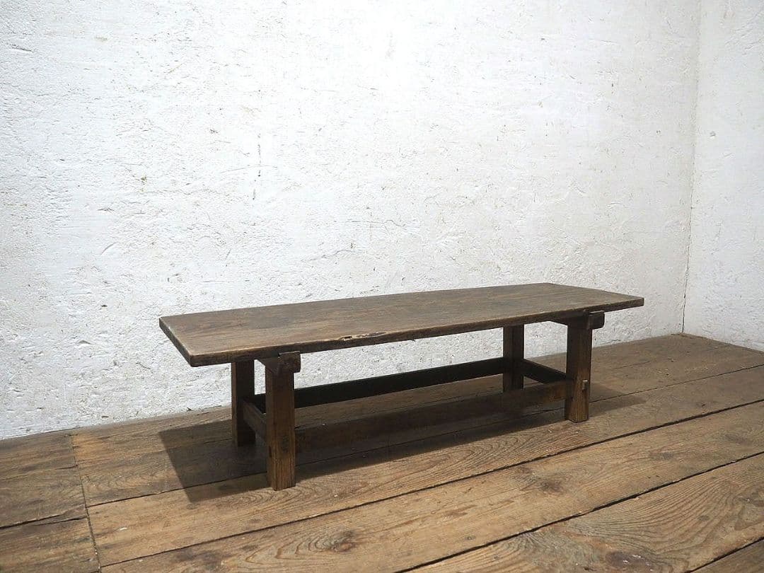 1404 杉のローテーブル　文机　陳列台　古家具　古道具　レトロ　アンティーク