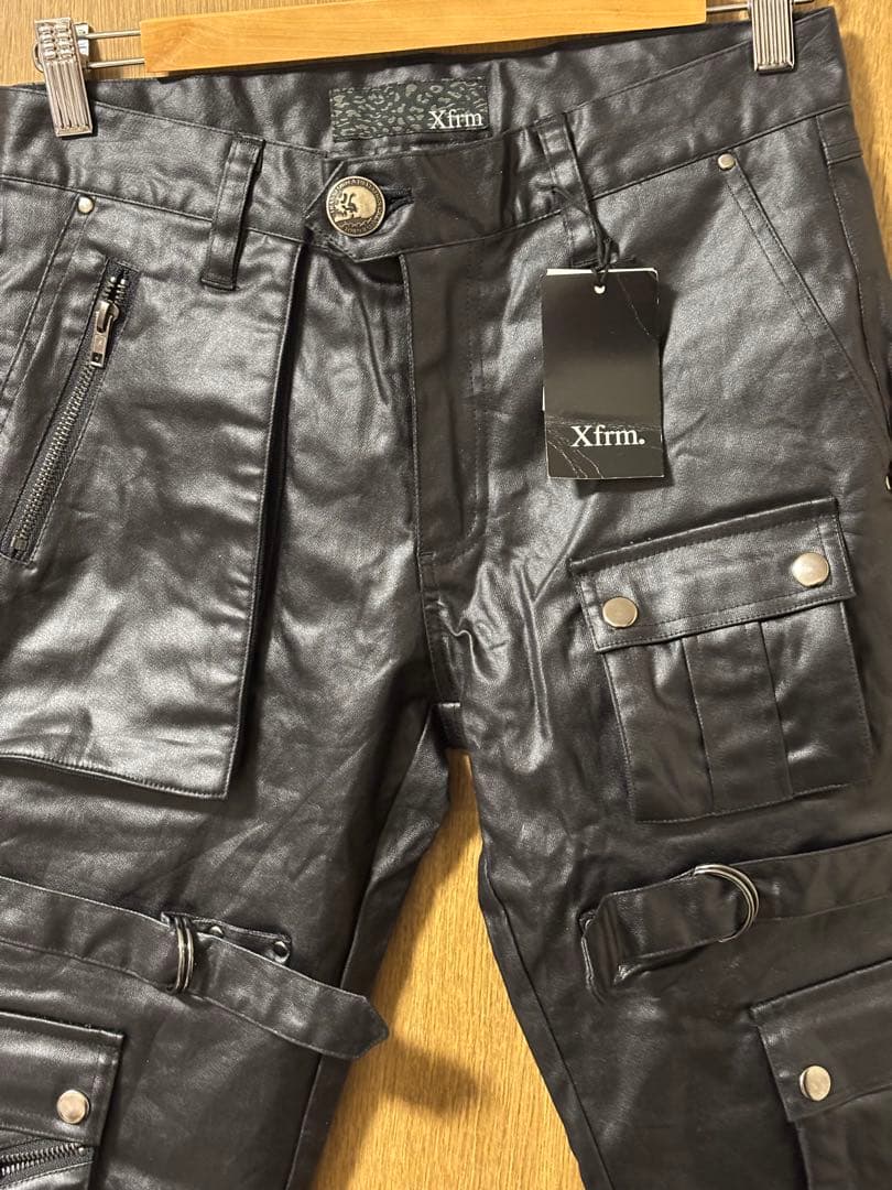 新品　Xfrm パンツ　トランスフォーム　ボンバーパンツ　ブラック　コーティング