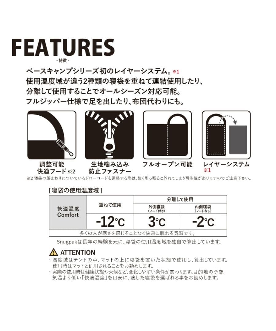 Snugpak Basic Camp Sleep System 寝袋　シュラフ