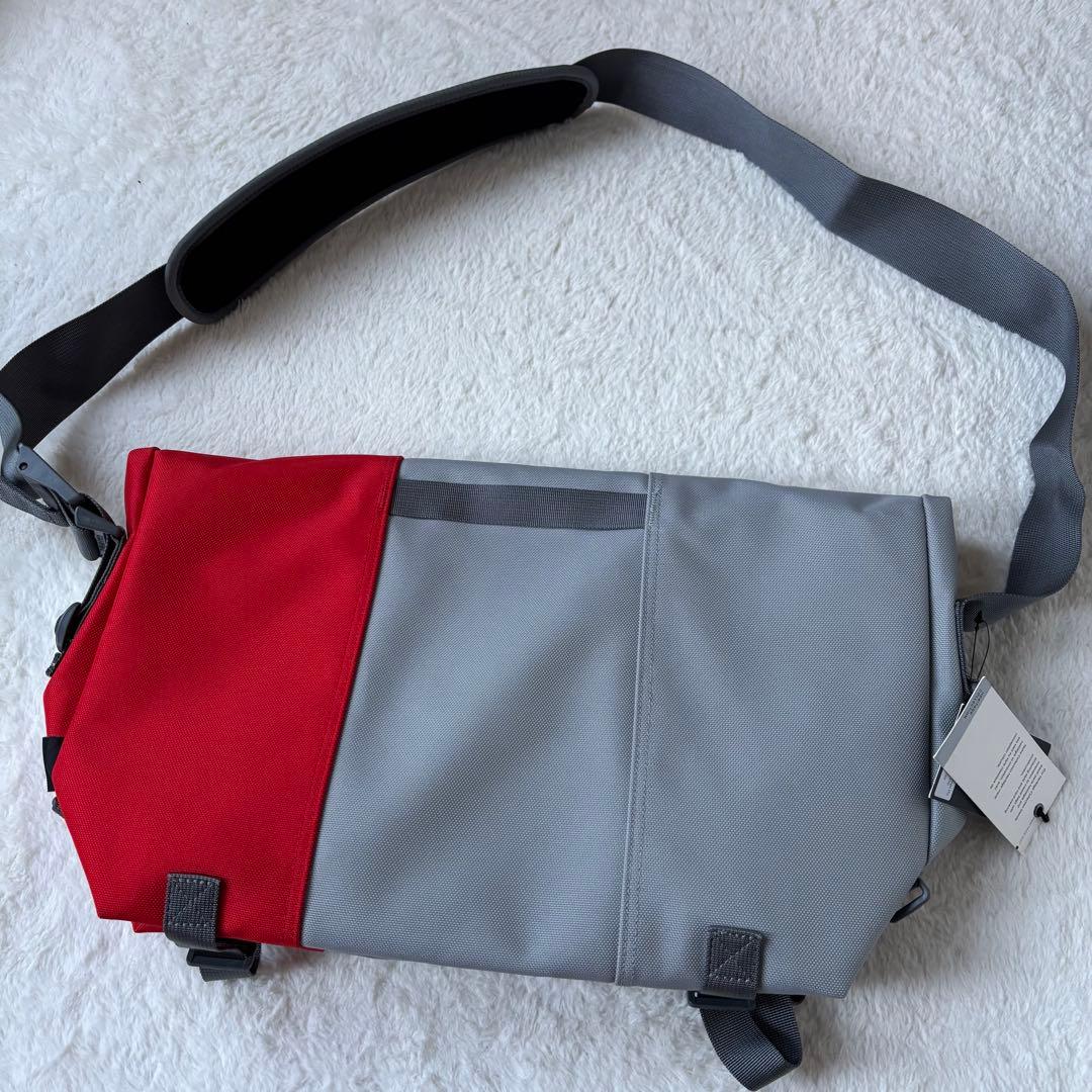 新品！TIMBUK2 メッセンジャーバッグ グレー/レッド　大