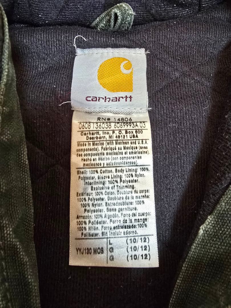 2000s usa製 Carhartt アクティブジャケット 星タグ レアカラー