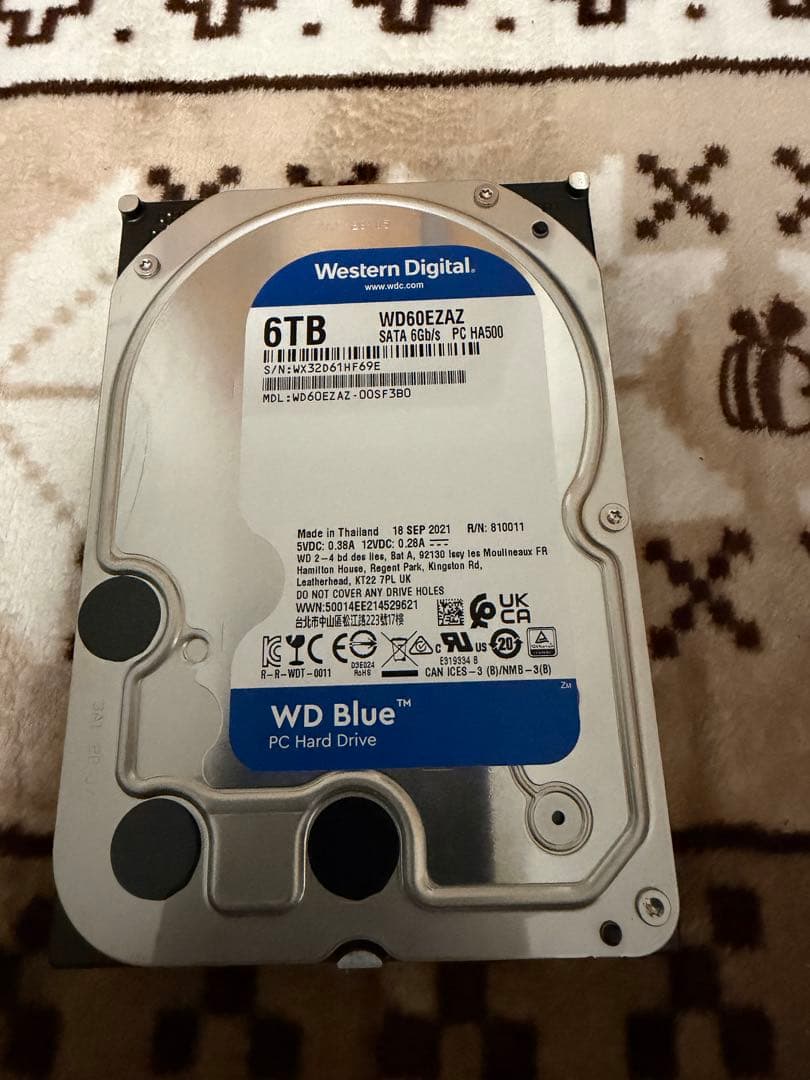 WD Blue 6TB 内蔵ハードディスク