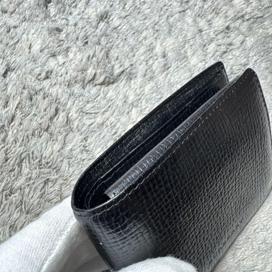 BURBERRY バーバリー 二つ折り財布 レザー ブラック ノバチェック