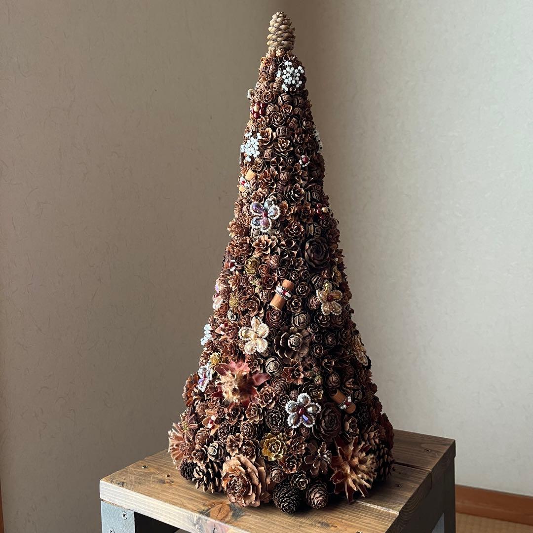 【ハンドメイド】木の実トピアリー　46センチ