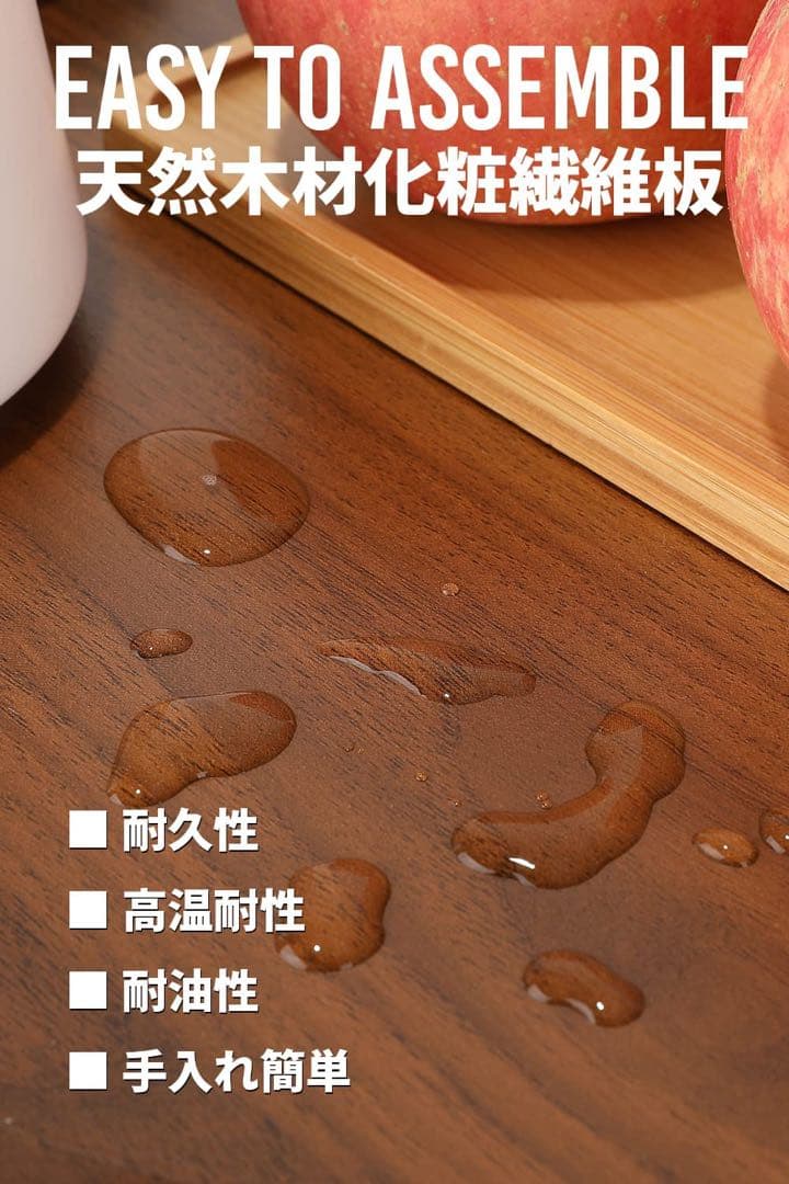 新品◆天然木が美しいスタイリッシュサイドテーブルC字型デザイン ベッド スリム