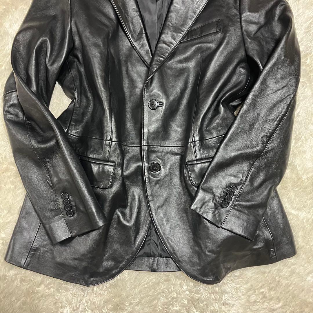 ミッシェル様LIUGOO LEATHERS テーラードジャケット　羊革　レザー