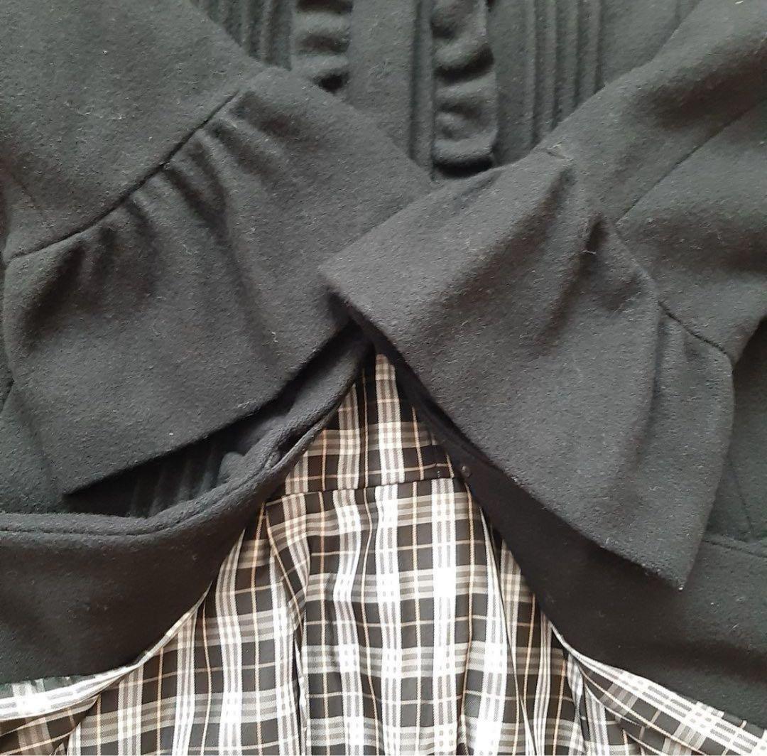BURBERRY BLUE LABEL ロングコート 黒
