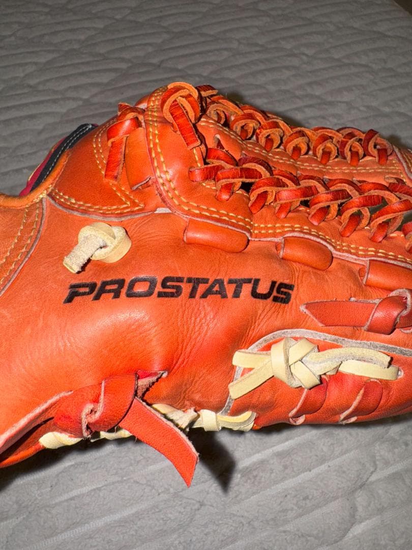 ゼット　プロステイタス　硬式グローブ　内野手用　ボースヒール締め　湯もみ　型付け