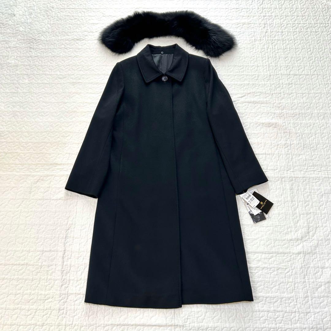 新品✨ MONTLILAS 大きいサイズ カシミヤ フォックス ロングコート