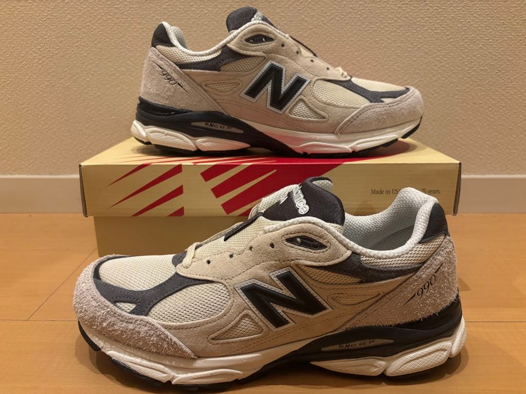 靴 New Balance M990AD3 990 V3 Moonbeam