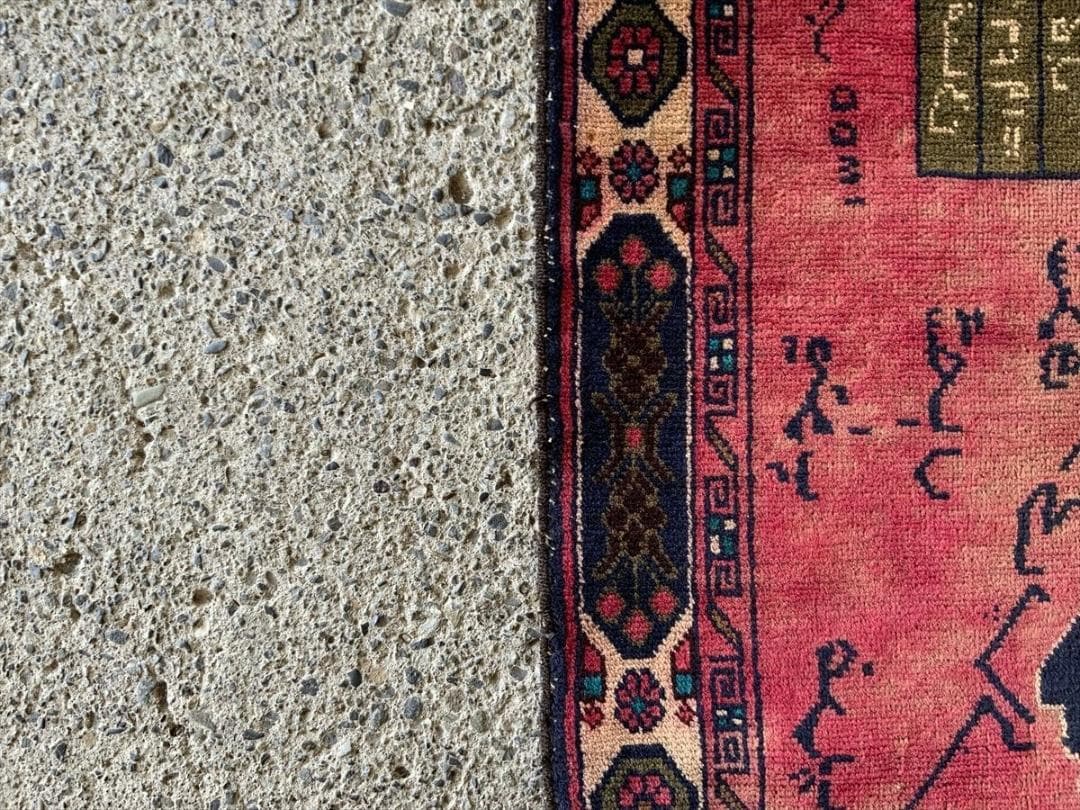 アフガニスタン・ヘラート・アドラスカン産 絨毯 ラグ 191×112cm