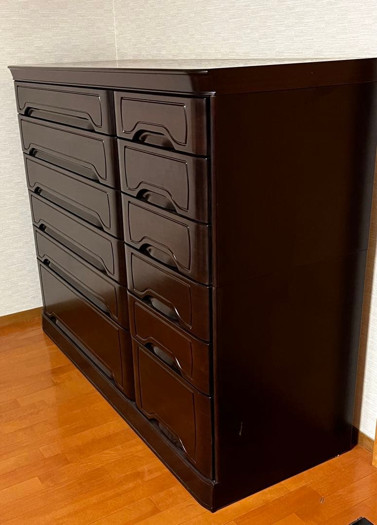 民藝家具　天然木　高級箪笥　タンス　幅160cm 花梨　宝飾品・和装小物入れ付