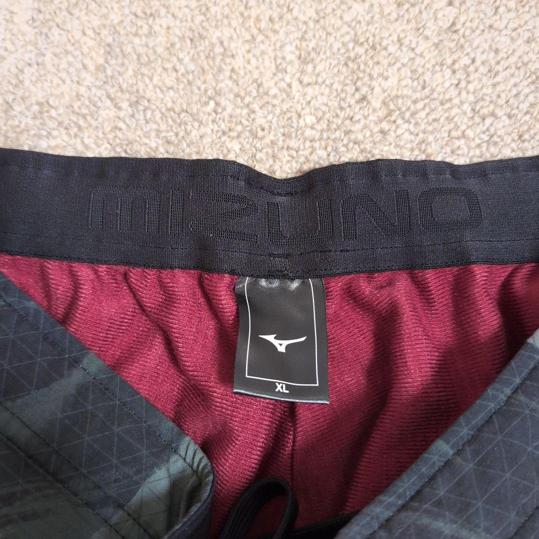 ミズノMIZUNOストレッチ防風吸湿発熱テックシールド×ブレスサーモパンツXL