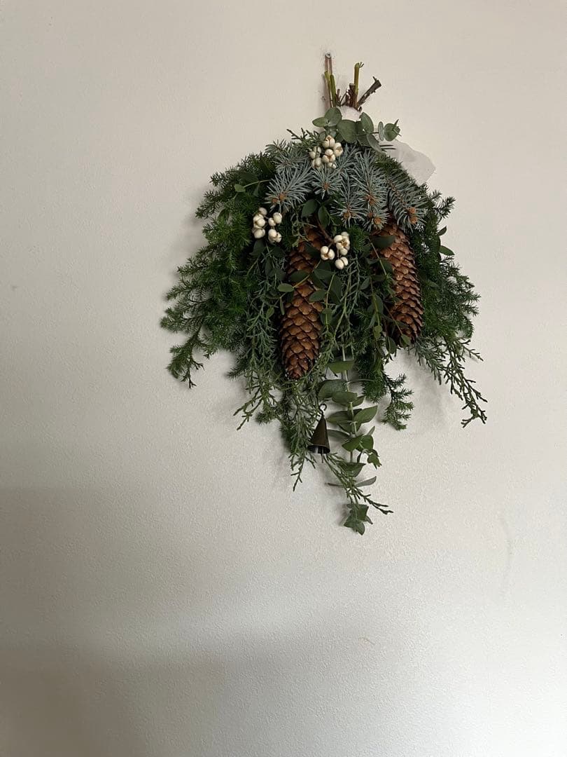 フラワー・リース Christmas swag art no.822